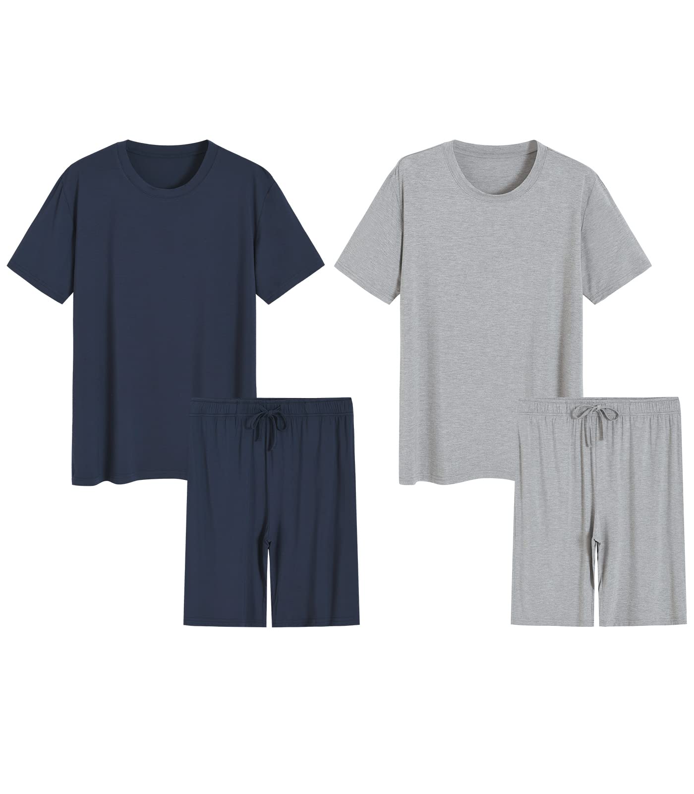 Latuza Men's Viscose Pajama Set - Soft & Comfortable Sleepwear Shorts for Lounge & Summer Nights | Breathable & Lightweight for Home Relaxation