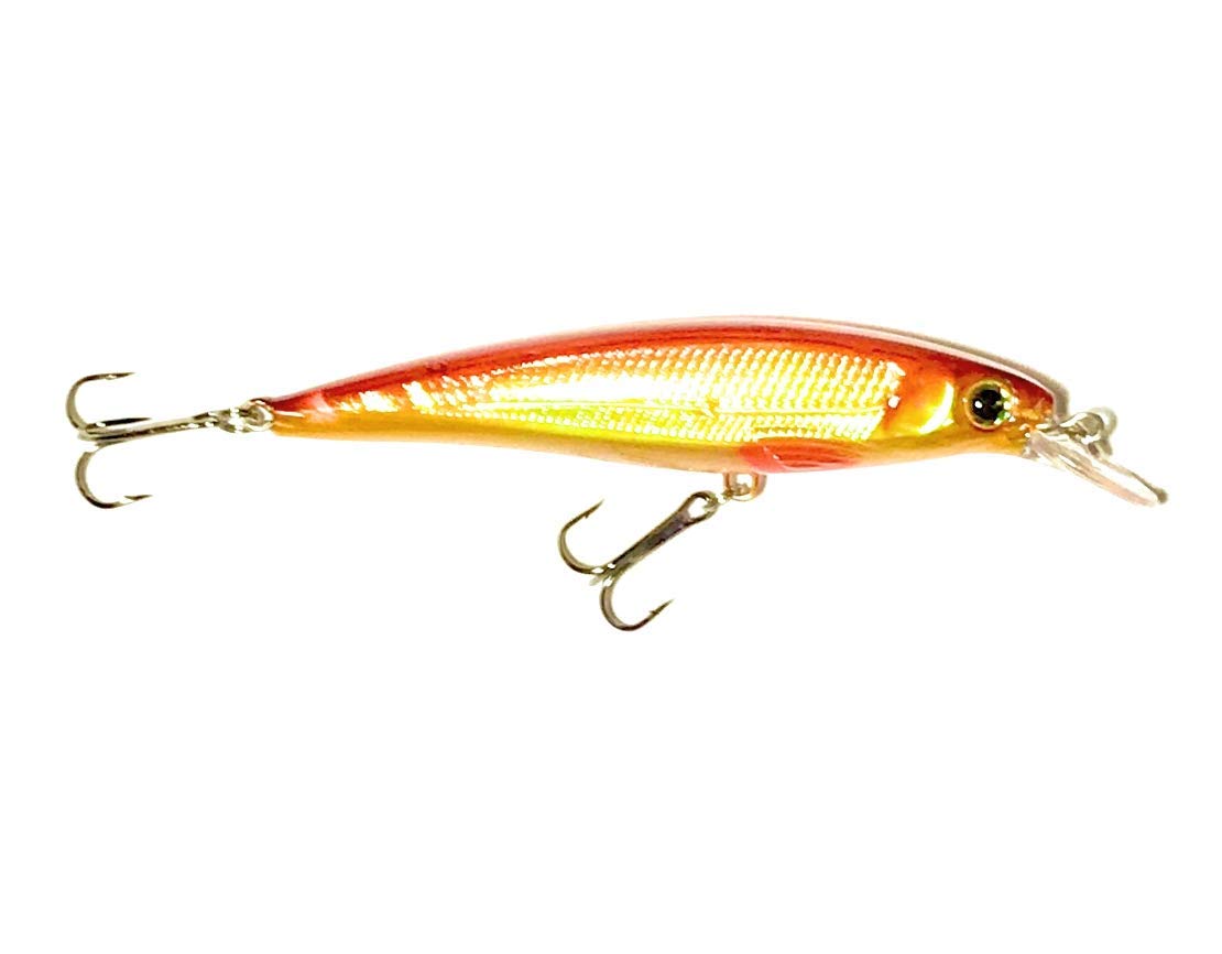 TRIVECTA Trolling Plug Fishing Lure - Red Smelt Color for Freshwater & Saltwater Fishing - Perfect for Salmon, Trout, and Bass
