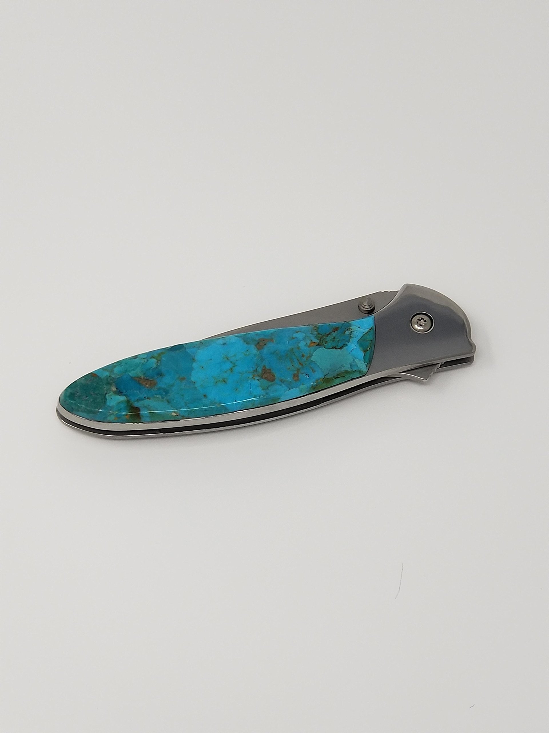 Premium Solid Turquoise Leek A/O Knife - High-Quality Kitchen Knife for Slicing, Dicing & Chopping - Perfect for Home Chefs & Professional Cooking