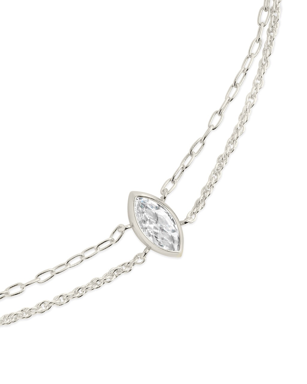 Karlie CZ & Layered Chain Bracelet for Women - Elegant Cubic Zirconia & Gold Plated Fashion Jewelry - Perfect for Parties, Weddings, and Everyday Wear