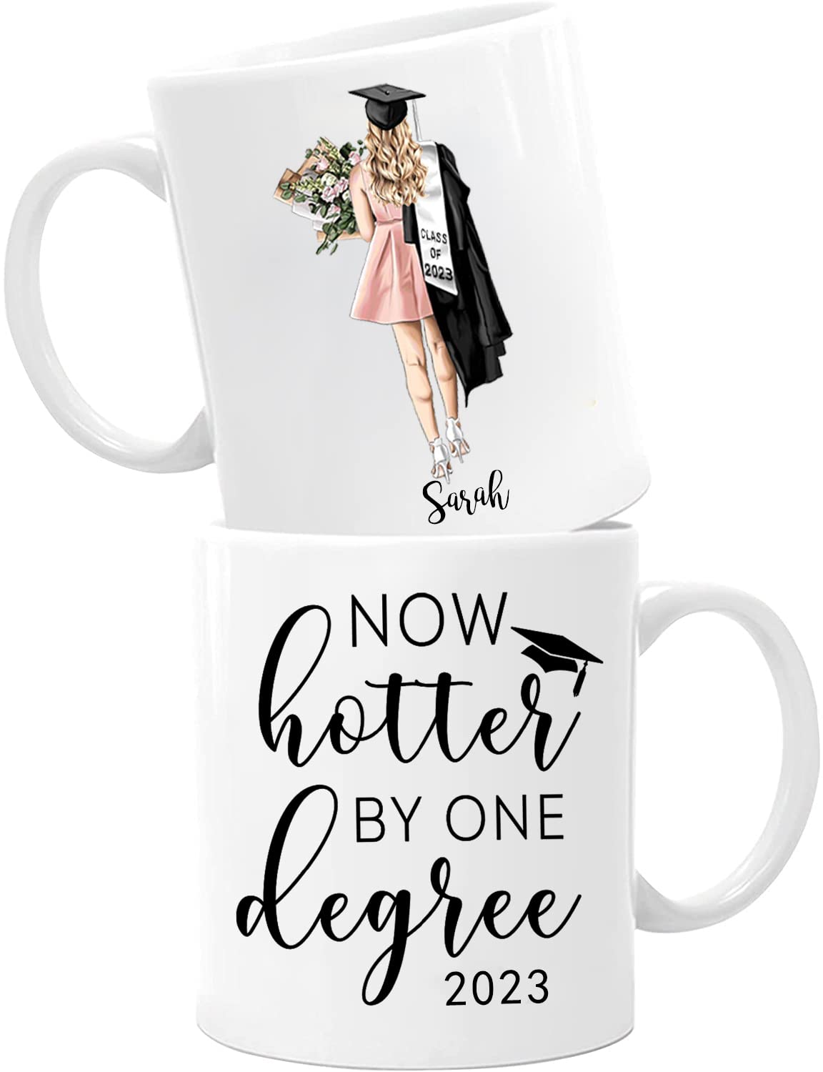 Personalized Graduation Mug - Custom Engraved 11oz & 15oz Coffee Cup - Unique College & High School Graduation Gift for Her - Perfect for Graduation Parties, Office Celebrations & Congratulations Gifts