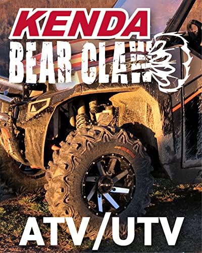 Kenda Bear Claw EVO 26x9-14 Front & 26x11-14 Rear ATV/UTV All-Terrain Mud Tires (4-Pack) with Free Bottle Opener Keychain - Perfect for Off-Roading, Hunting & Trail Riding