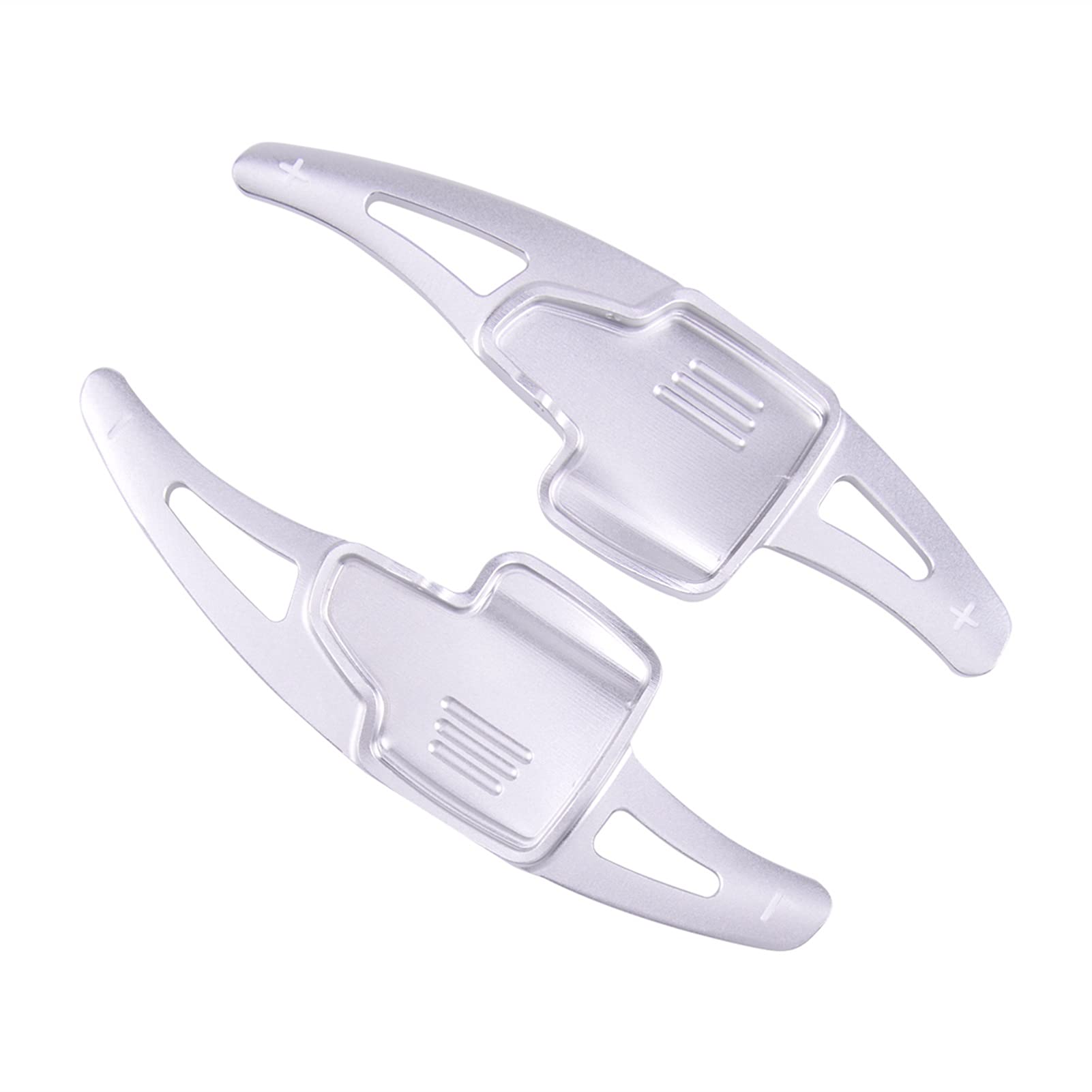 Premium Silver Paddle Shifters (2-Piece Set) - Steering Wheel Shift Paddle Extension Compatible with Ford EcoSport 2018-2019, Focus 2015-2019, Kuga 2016-2019 - Enhance Driving Performance for Sporty & Manual Mode Experience