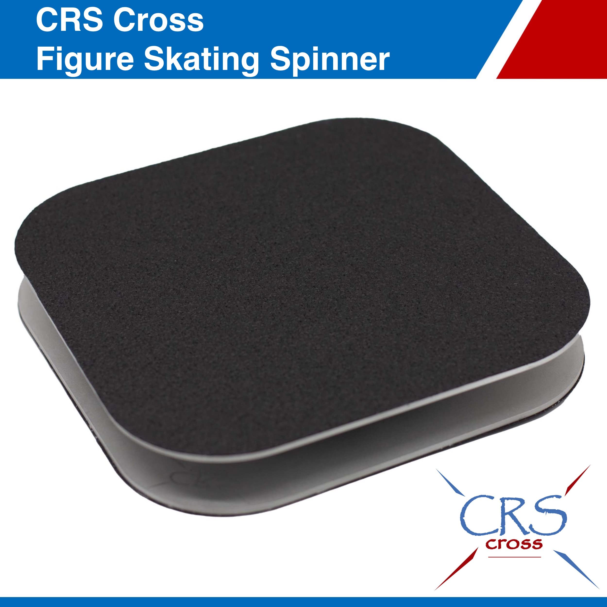 CRS Cross Figure Skating Spinner - 8 Inch Metal Off-Ice Training Tool for Ice Skaters, Gymnasts, Dancers & Ballet Performers | Portable Spin Trainer for Any Flat Surface | Perfect for Home Practice, Studio Training & Skill Development