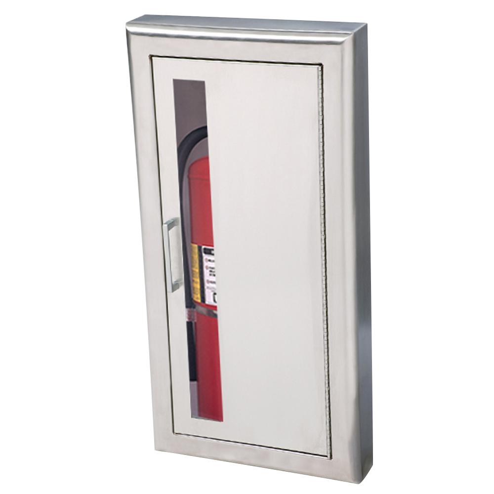 JL Industries 1037V10FX2 Cosmopolitan Fire Extinguisher Cabinet - Vertical Duo with Pull Handle, Fire Rated for Commercial & Residential Safety - Perfect for Offices, Schools, and Home Garages