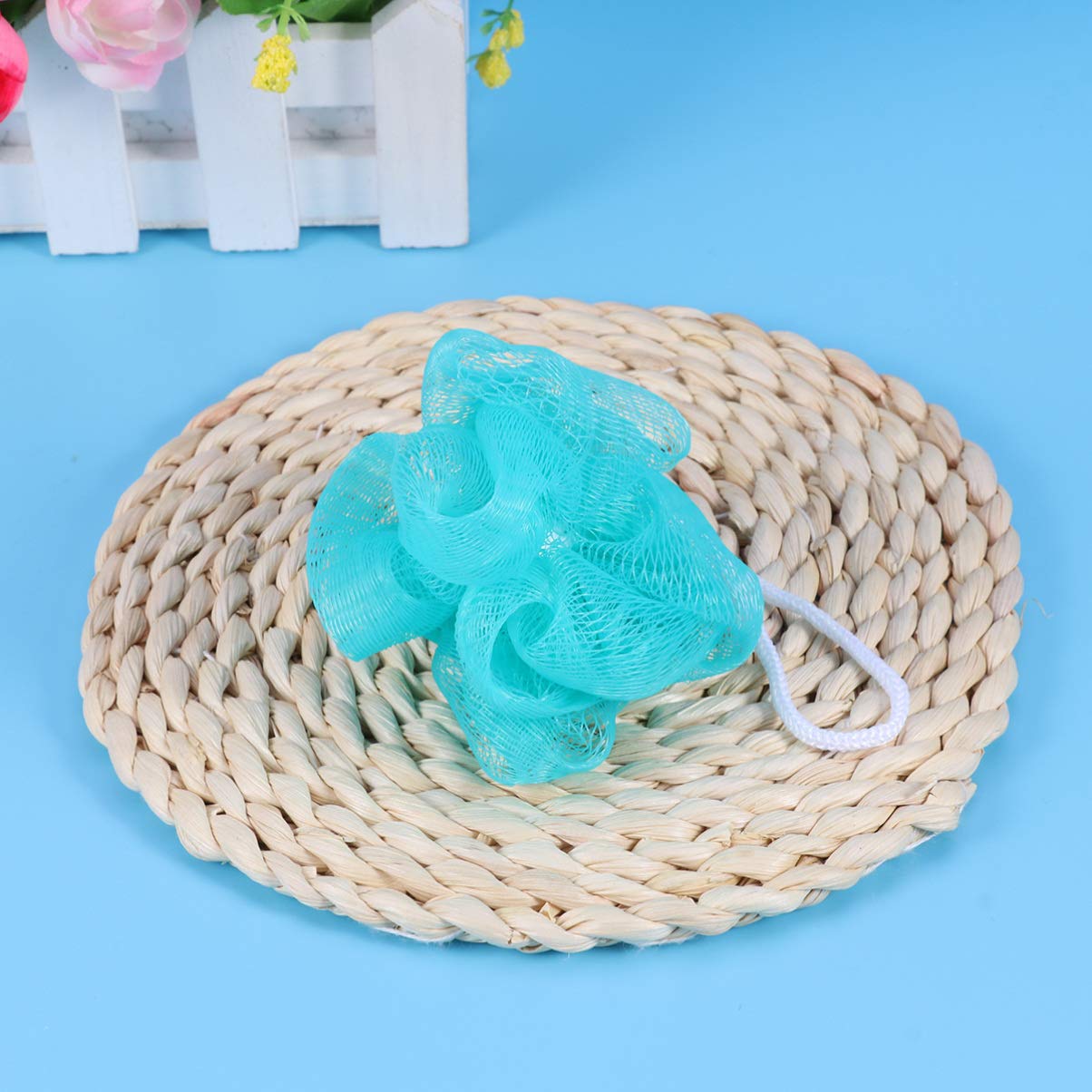10-Pack Mesh Bath Sponges & Shower Puff Balls - Exfoliating Body Scrubber for Gentle Skin Cleansing - Perfect for Spa, Bath & Shower Relaxation