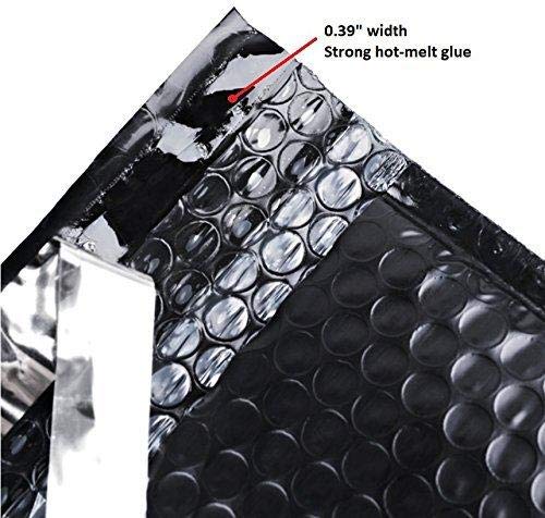 ProLine #0 Extra Wide 6.5x10 Inches Black Poly Bubble Mailers - 1000 Pack of Padded Shipping Envelopes for Ecommerce, Small Packages & Online Business | Durable Protective Mailing Bags for Safe Product Delivery