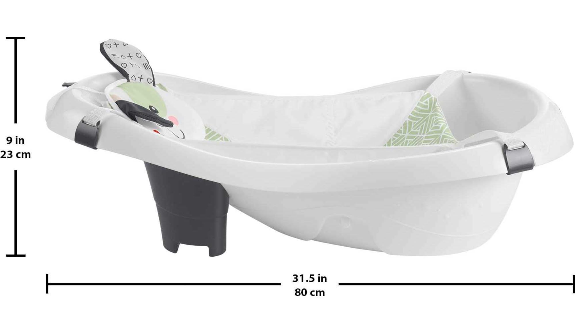 Fisher-Price 4-in-1 Baby to Toddler Bathtub with Removable Infant Sling Seat & Puppy Toys - Convertible Bathing Tub for Newborns to Toddlers - Perfect for Bath Time Safety and Play in Nursery or Bathroom