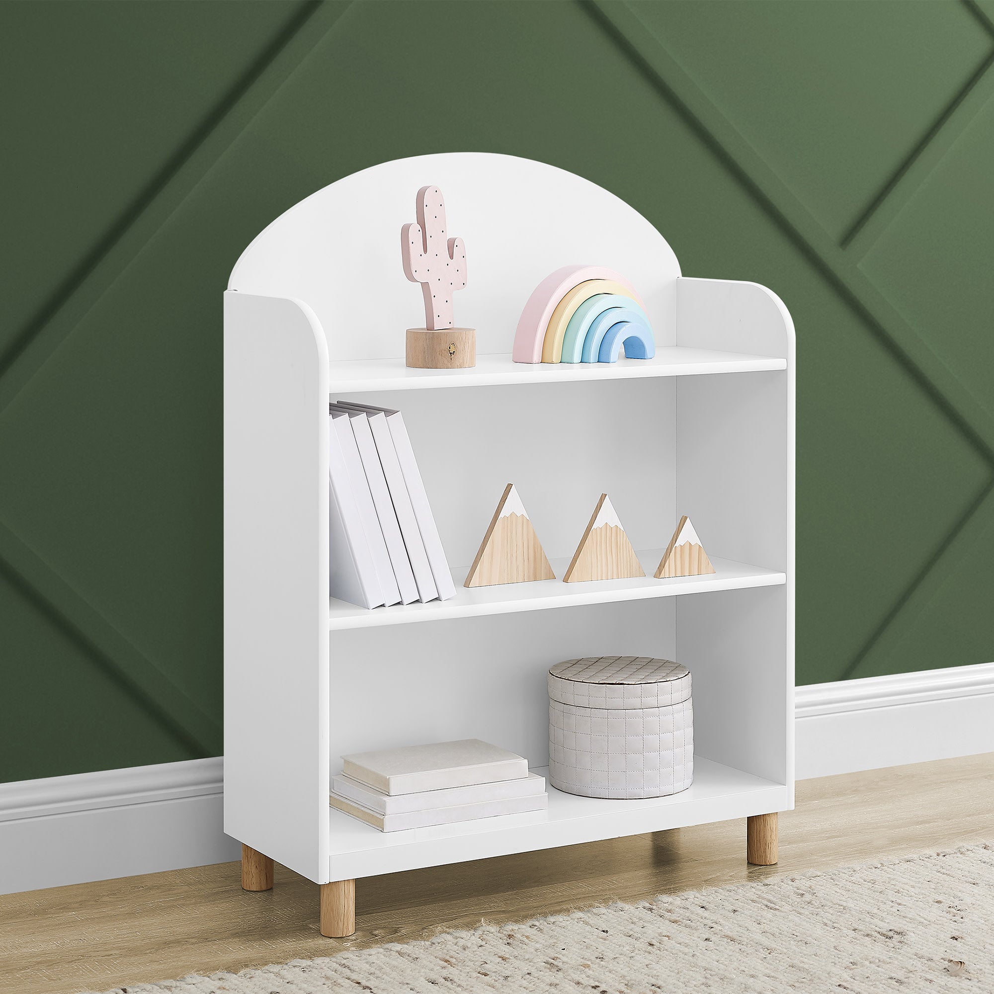 Reese Bookcase - Modern Wooden Bookshelf for Home & Office - Perfect for Living Room, Bedroom, or Study Organization