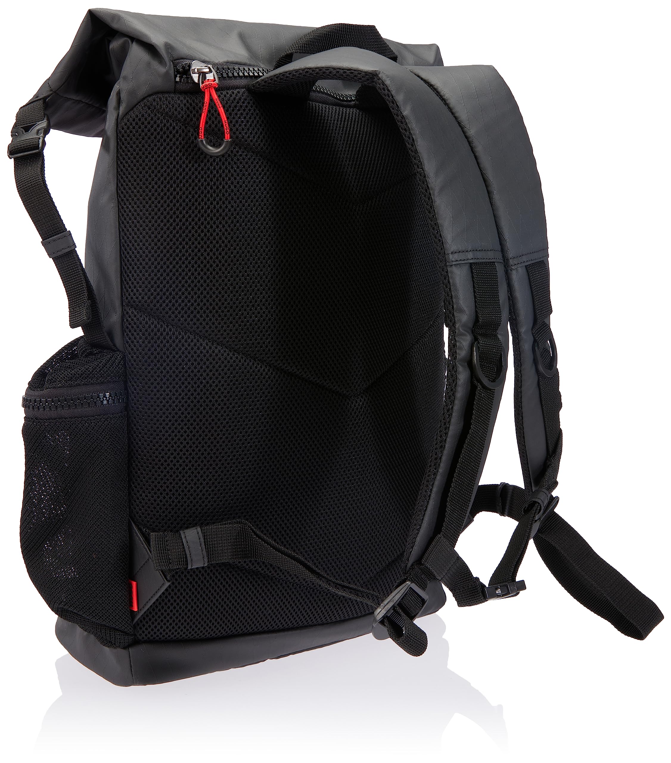 HUGO Brady C_Backpack for Men - Waterproof Laptop Backpack with USB Charging Port, Bright Red - Perfect for Work, Travel & College