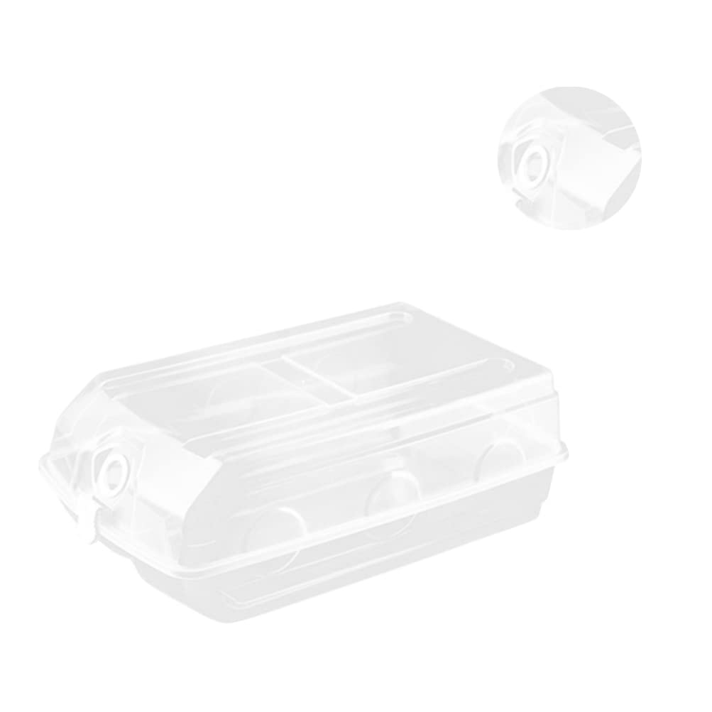 Stackable Clear Shoe Storage Bins with Lids - Foldable Clamshell Design for Organizing Shoes, Toys & Home Essentials | Large White Storage Baskets for Closet, Nursery & Garage Organization