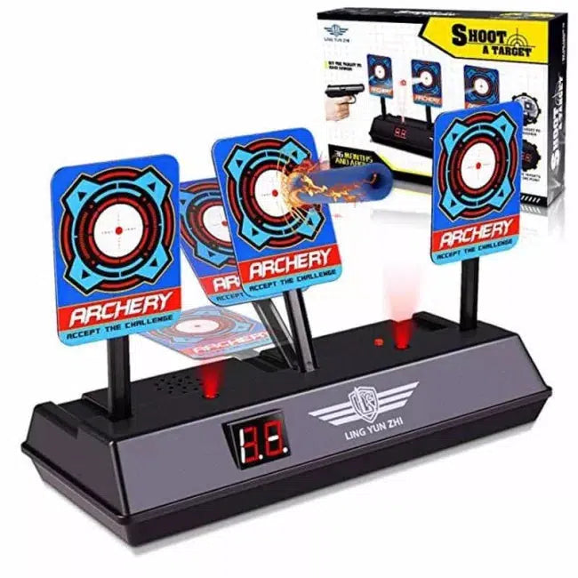 LZ034 Automatic Reset Electronic Shooting Target for Archery & Rifle Practice - Perfect for Indoor & Outdoor Training, Hunting, and Competitive Shooting