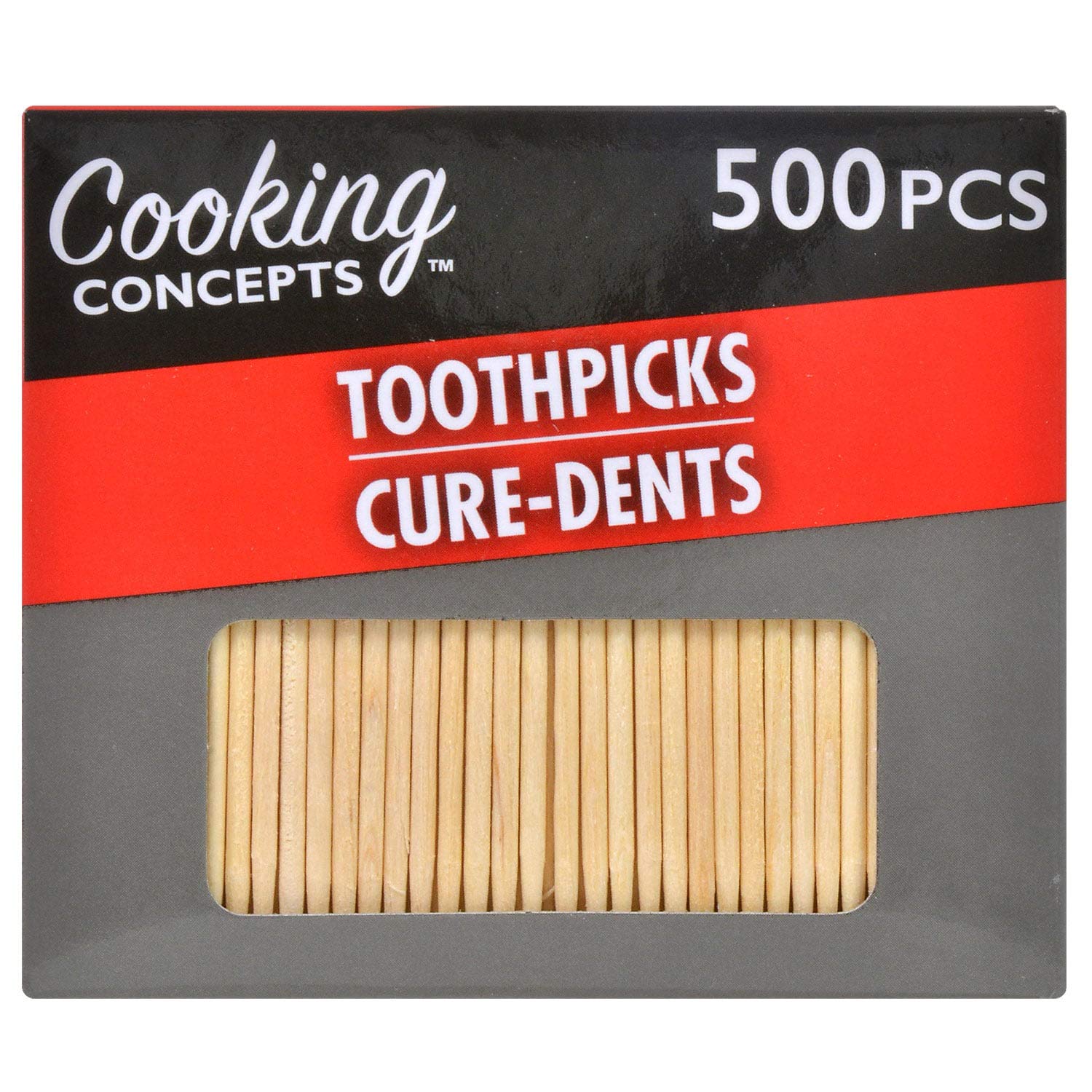 Premium Bamboo Toothpicks 500 Count - Natural Wooden Toothpicks for Dental Care, Appetizers & Crafts - Perfect for Parties, Restaurants & Home Use