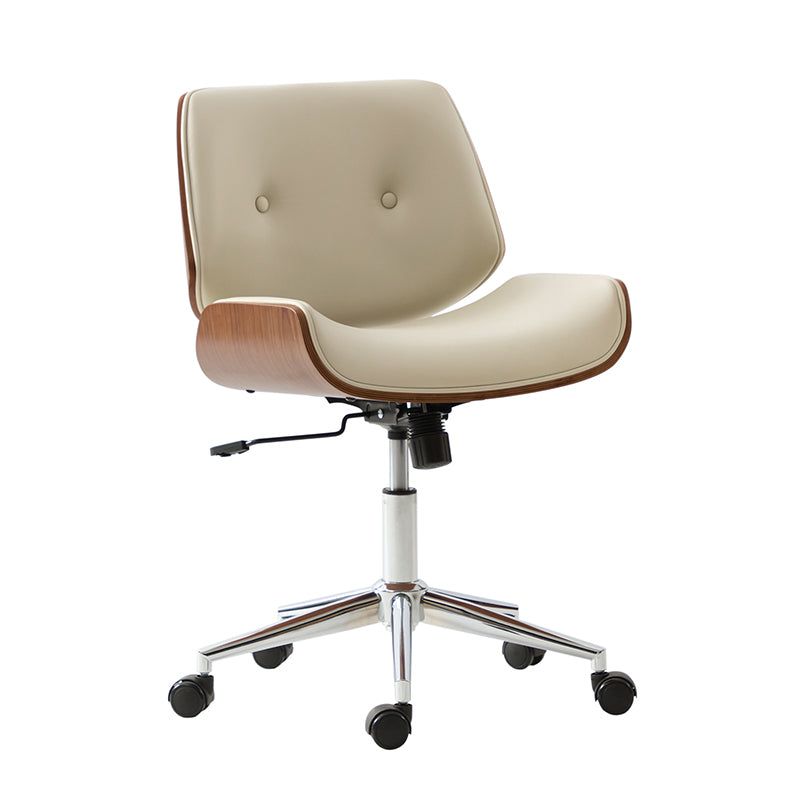Ergonomic Adjustable Height Swivel Office Chair with Lumbar Support - Yves Comfortable Desk Chair for Home & Office Workspace
