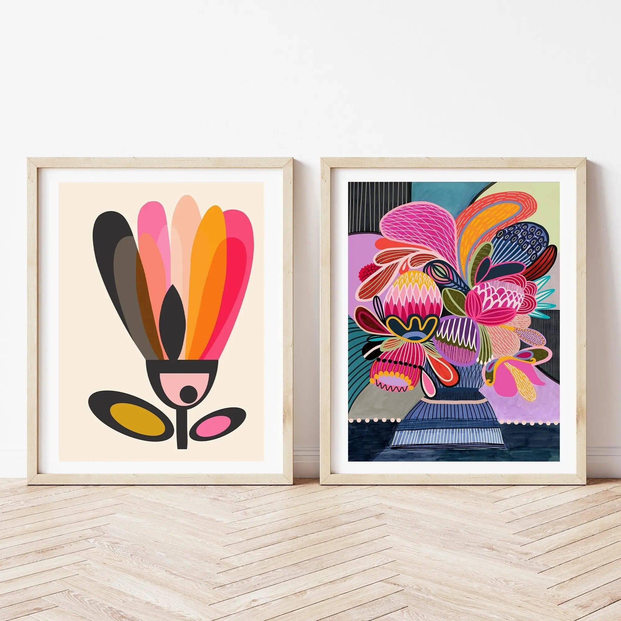 Color Pop Modern Wall Art Prints - Vibrant Contemporary Home Decor for Living Room, Bedroom & Office