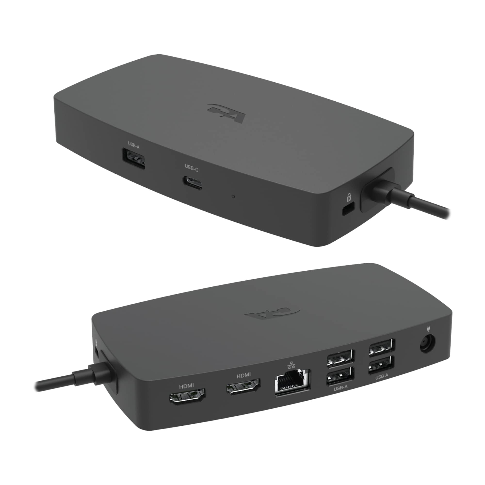 CA Essential Laptop Docking Station (DS-1000) - USB-C Hub with Dual 4K HDMI, 6 USB Ports, Ethernet, 100W PD Charging | TAA Compliant | Perfect for Home Office, Remote Work & Multi-Monitor Setup