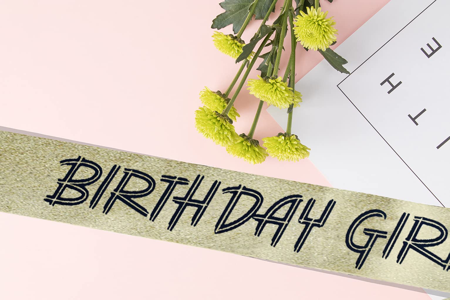 Gold Birthday Crown and Sash Set for Women & Girls - Elegant Tiara & Sash for Birthday Parties, Bridal Showers, Quinceañeras - Perfect Gift for Sister, Mother, Daughter (Birthday Party Supplies & Favors)