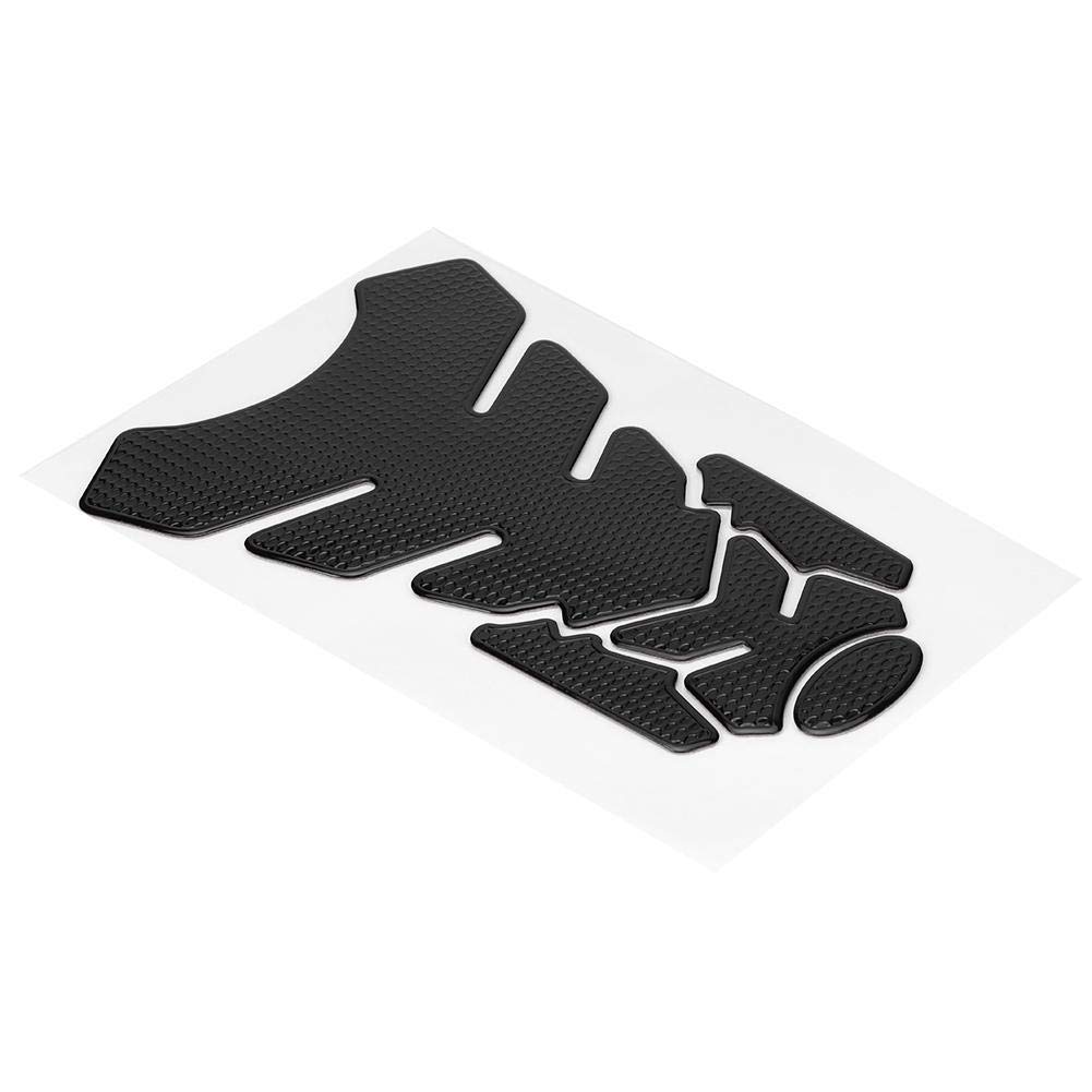 3D Motorcycle Tank Pad Protector - Black for Yamaha, Suzuki, Kawasaki, Honda - Ride in Style
