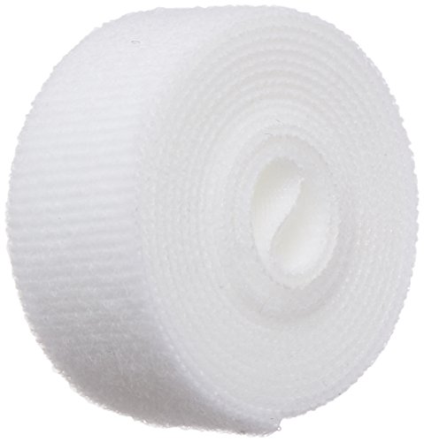 VELCRO 1814-OW-PB/B White Nylon Hook and Loop Strap - 1 Inch Wide x 5 Feet Long | Perfect for Cable Management, DIY Projects & Organizing Tools