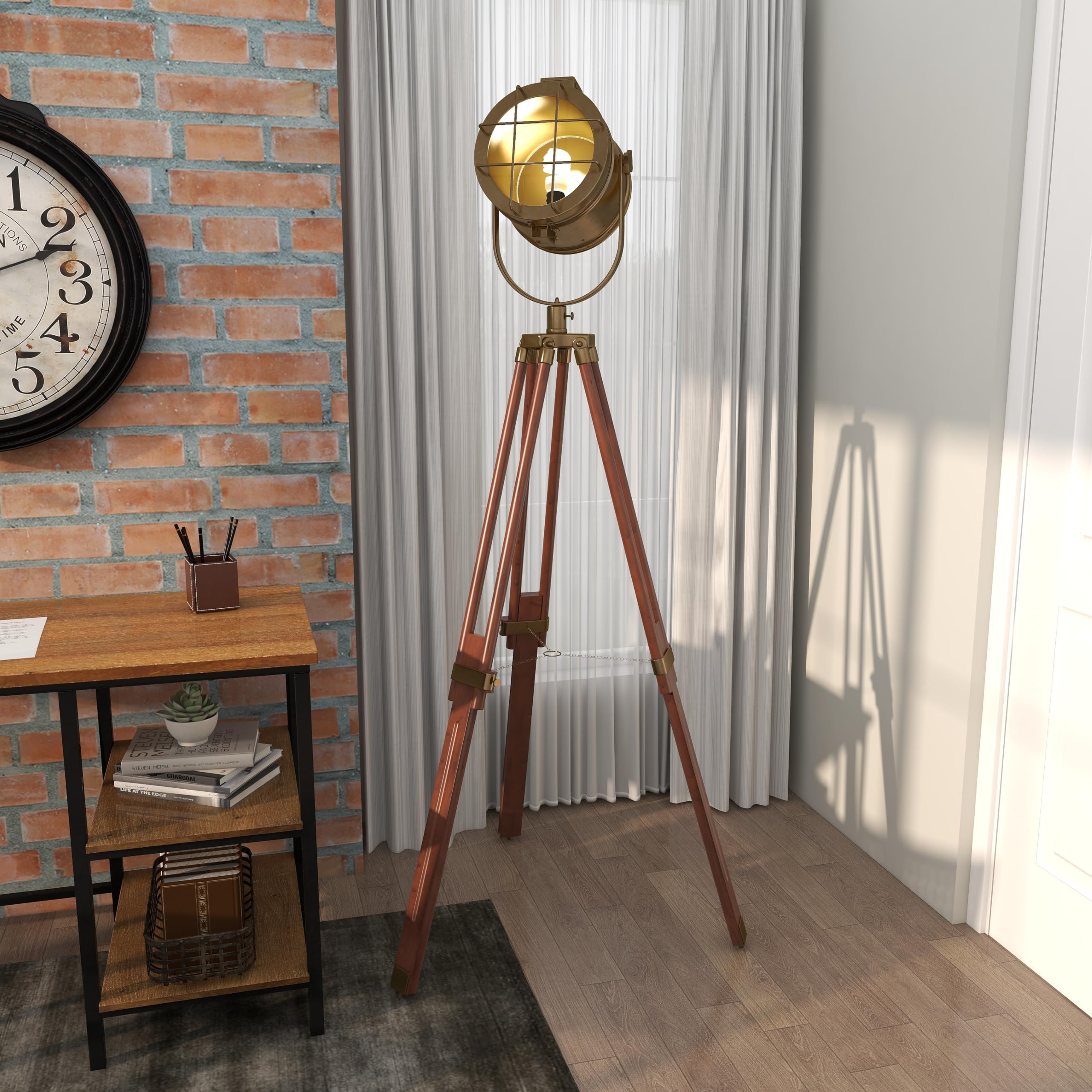 Deco 79 Modern Wood Floor Lamp - 71