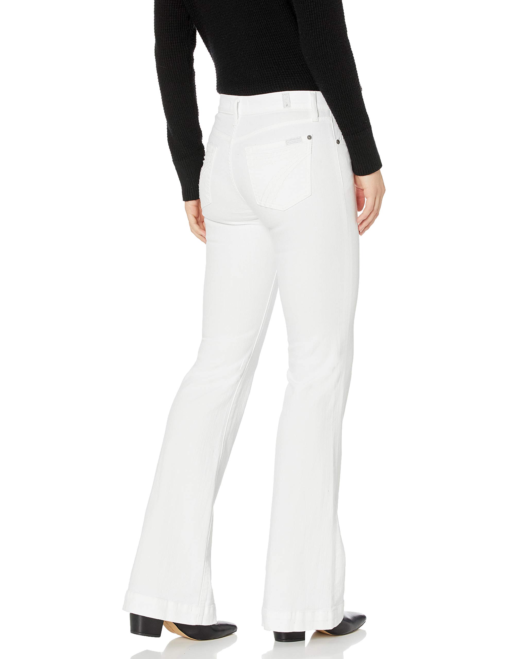 7 For All Mankind Women's Flare Wide Leg Jeans - High Waisted Stretch Denim Pants for Casual & Chic Outfits | Perfect for Work, Date Night & Weekend Wear