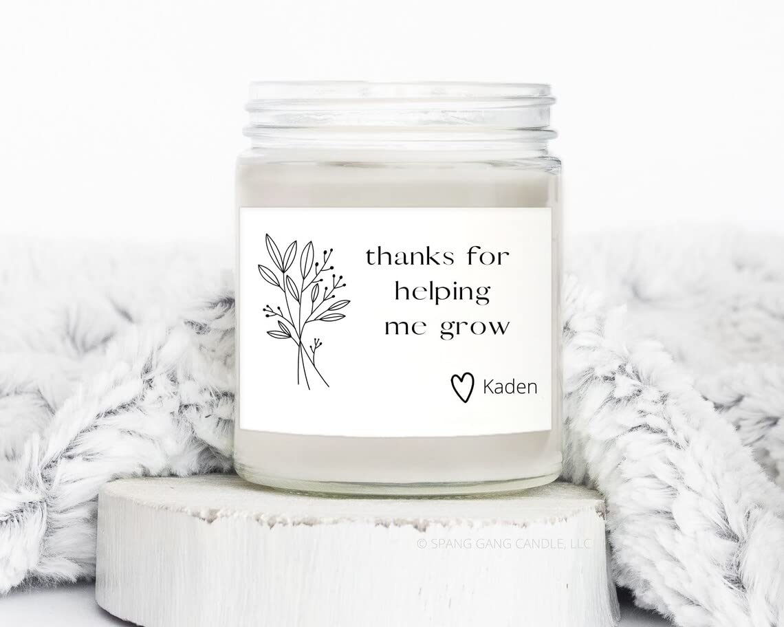 Personalized Thank You Candle for Teachers - Funny & Heartwarming Gift