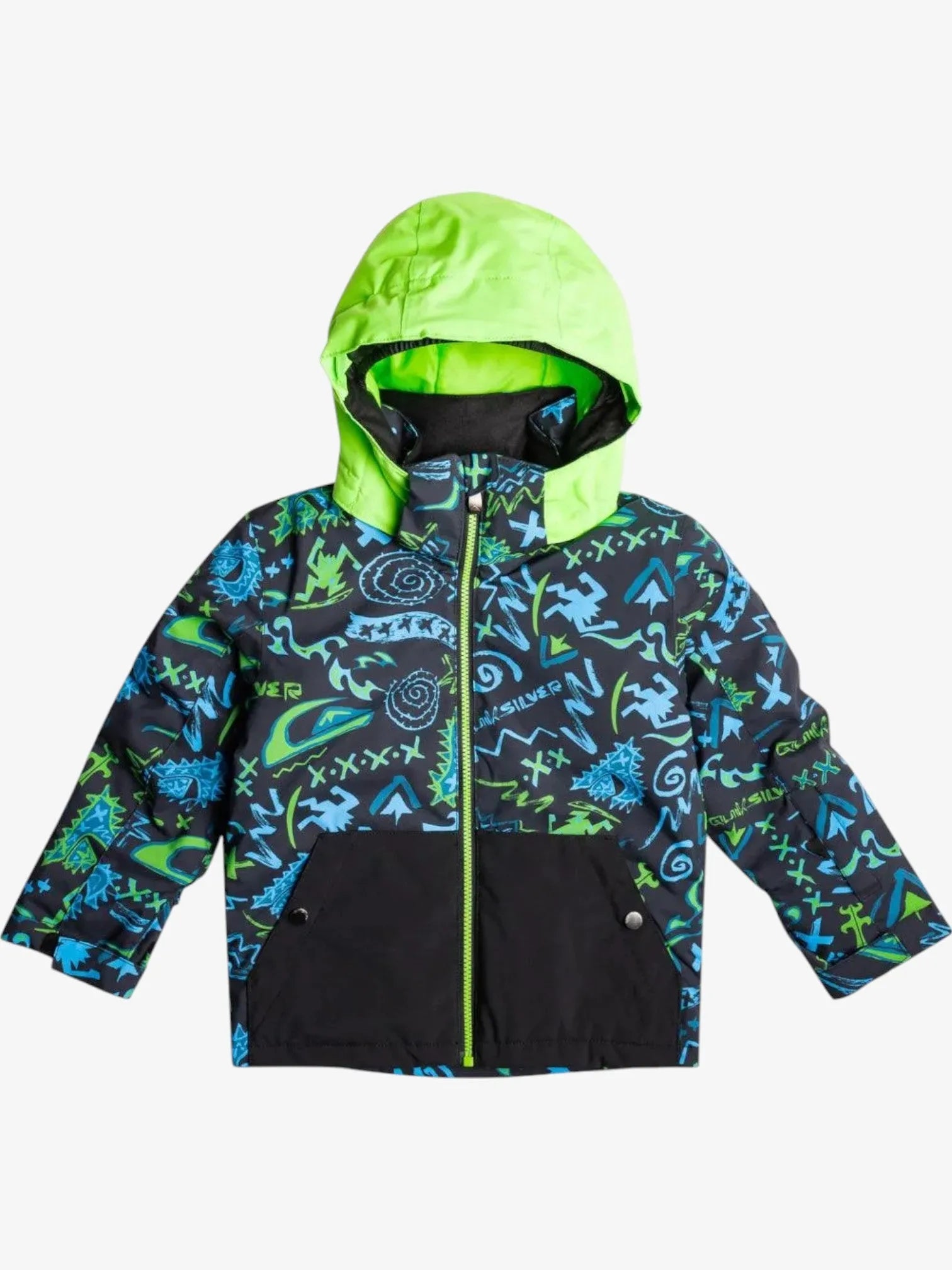 Quiksilver Little Mission Kids' Snow Jacket - Waterproof & Warm Winter Coat for Boys & Girls - Perfect for Skiing, Snowboarding & Outdoor Winter Activities