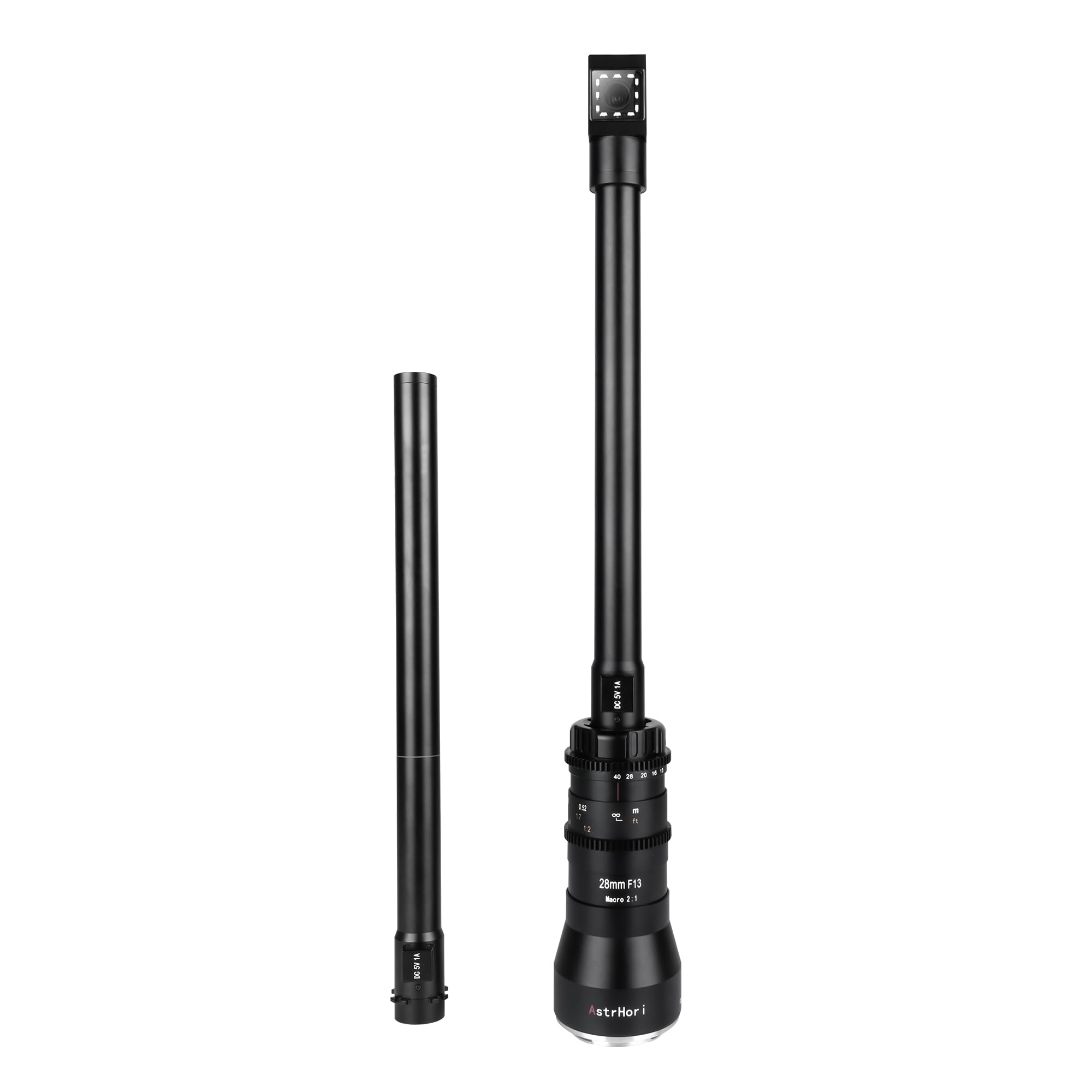 AstrHori 28mm F13 2X Macro Probe Lens for Sony E Mount - Full Frame Specialty Lens with 90° Angle & Built-in LED Light - Perfect for Product Photography, Jewelry Shots & Creative Cinematography