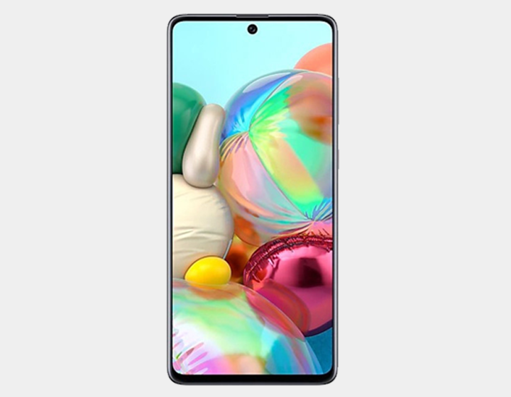 Samsung Galaxy A71 A715F 128GB 6GB RAM Dual SIM GSM Unlocked Smartphone (Silver) - Perfect for Travel, Business & Everyday Use
