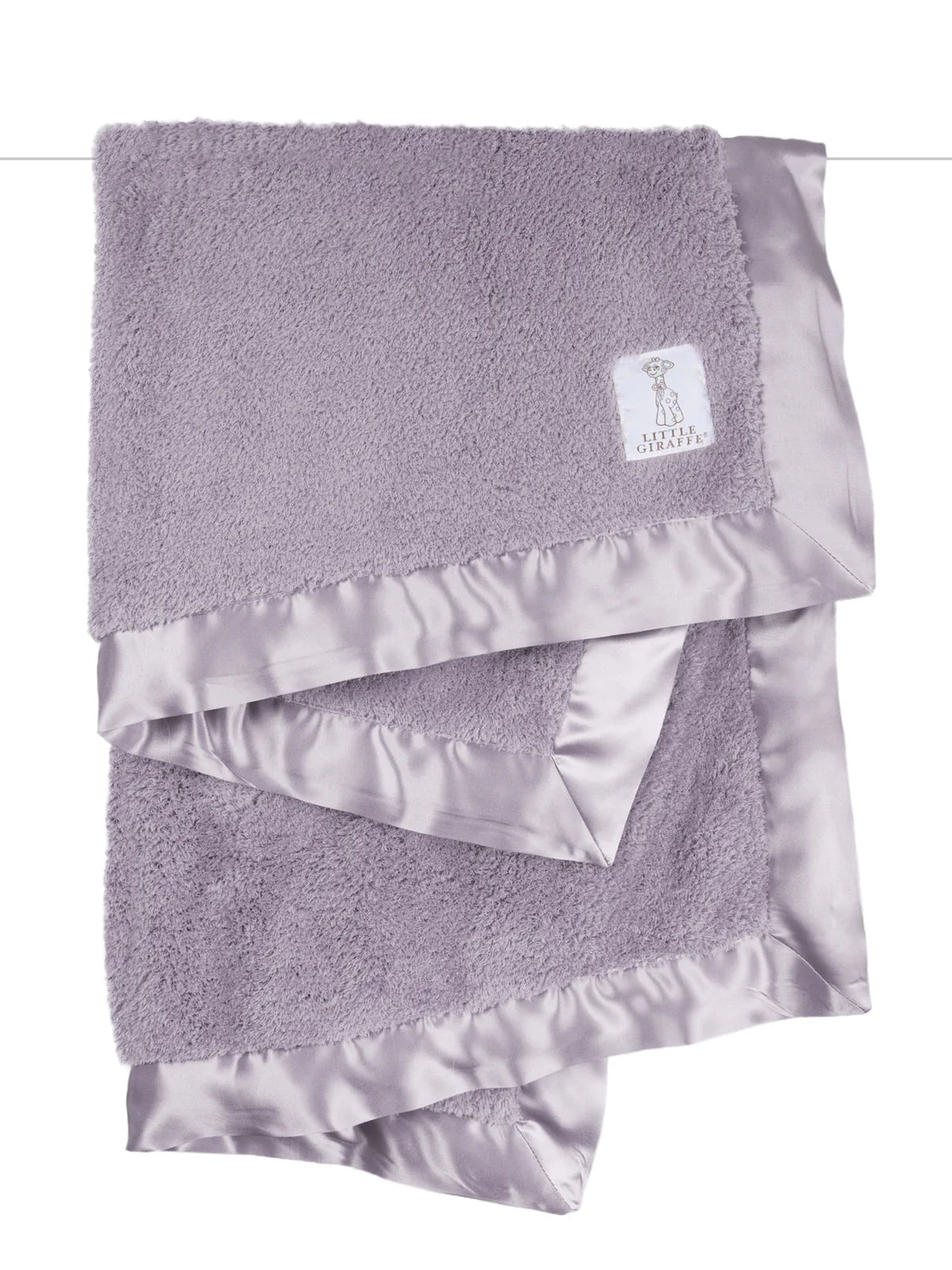 Little Giraffe Lavender Chenille Baby Blanket - Ultra Soft Plush Throw for Nursery, Crib & Stroller - Perfect Gift for Newborns & Toddlers