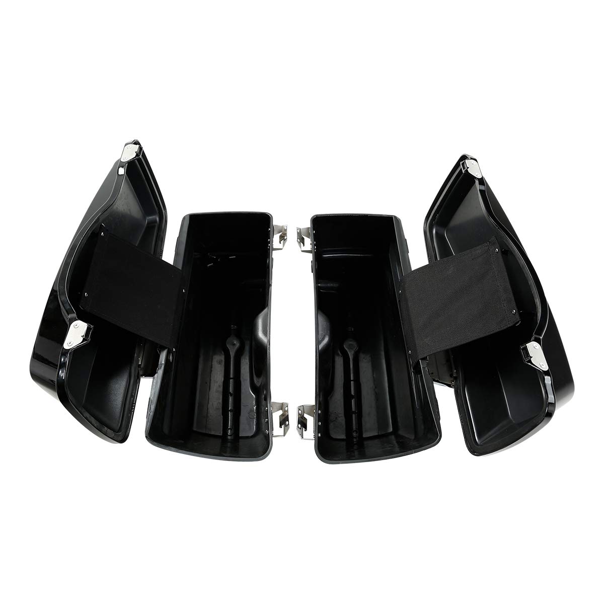 Premium TCMT Hard Saddlebags with Carpet Liners for Harley Davidson Touring Models (Road Glide, Road King, Street Glide, Electra Glide Ultra Classic) 1994-2013 | Durable Motorcycle Luggage for Long Rides & Road Trips