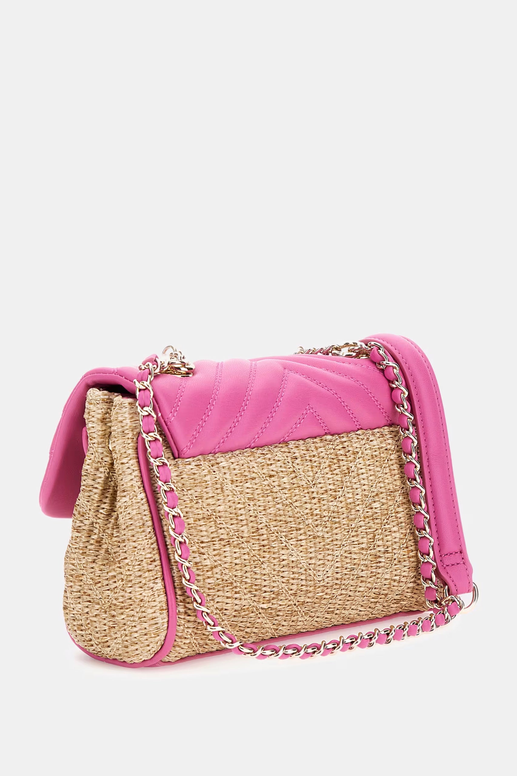 Stylish Tansie Fuchsia Pink Straw Crossbody Bag - Trendy Summer Beach Purse for Women, Perfect for Vacations, Outings & Casual Wear