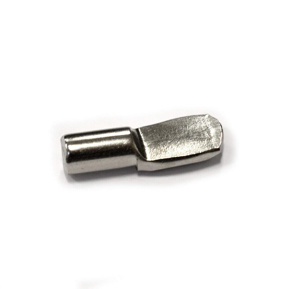 Nickel Plated Shelf Support Pins - 100 Pack Cabinet Shelving Pegs for 1/5