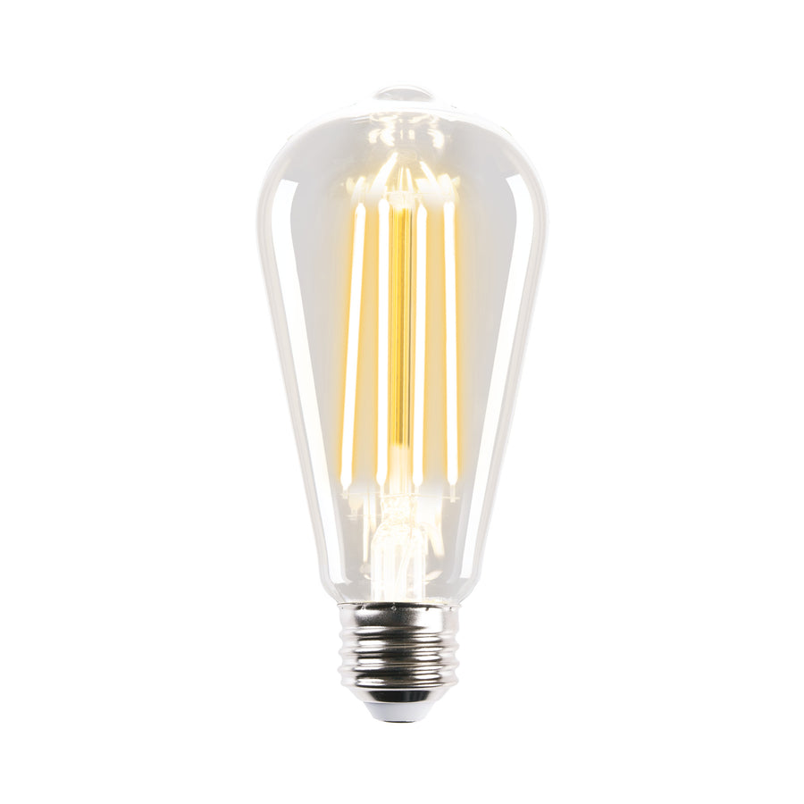 7.5W Pear LED Carbon Filament Dimmable Edison Bulb - Vintage Style Energy Efficient Light Bulb for Home Decor, Restaurants and Cafe Lighting