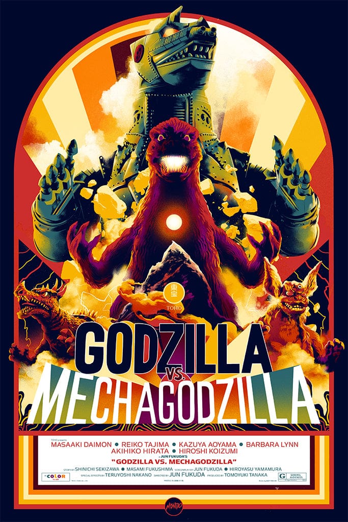 Godzilla Vs. Mechagodzilla Movie Poster - Premium Quality Wall Art for Home Theater, Game Room & Anime Fan Decor