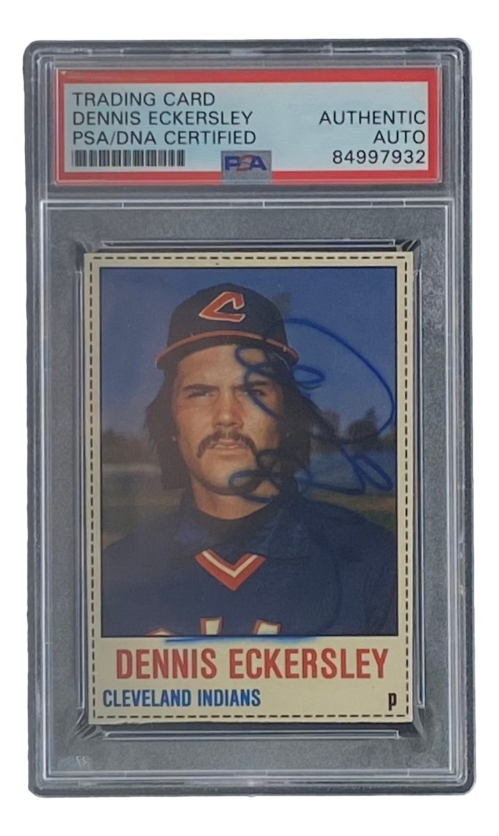 Dennis Eckersley Autographed 1978 Cleveland Hostess #78 Trading Card - PSA/DNA Certified 84997932 - Perfect for Baseball Memorabilia Collectors & Sports Fans