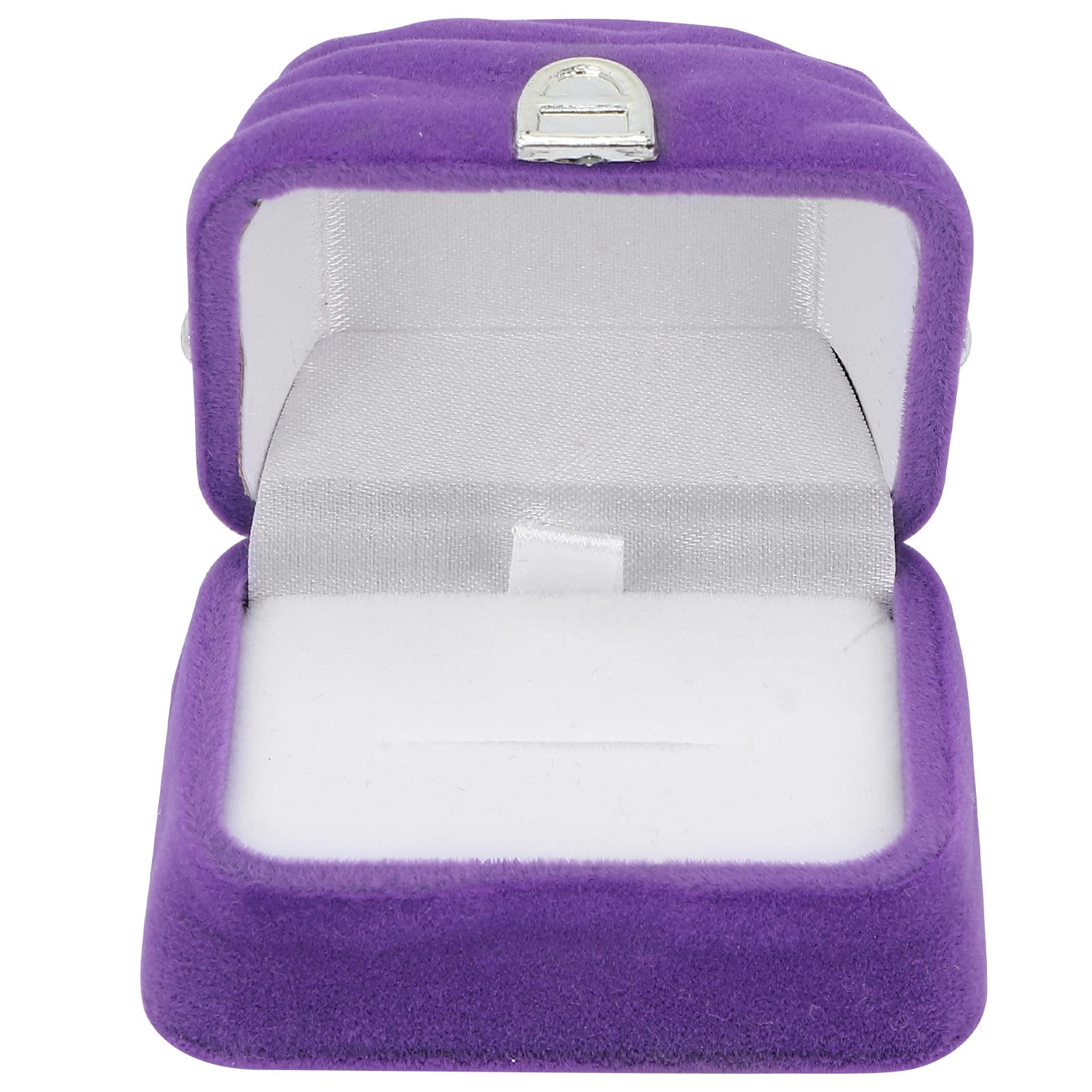 Vintage Jewelry Storage Box - FASJ Retro Earring Organizer with Durable Purple Design for Rings, Earrings & Small Accessories | Perfect for Travel, Home Decor & Gift Giving