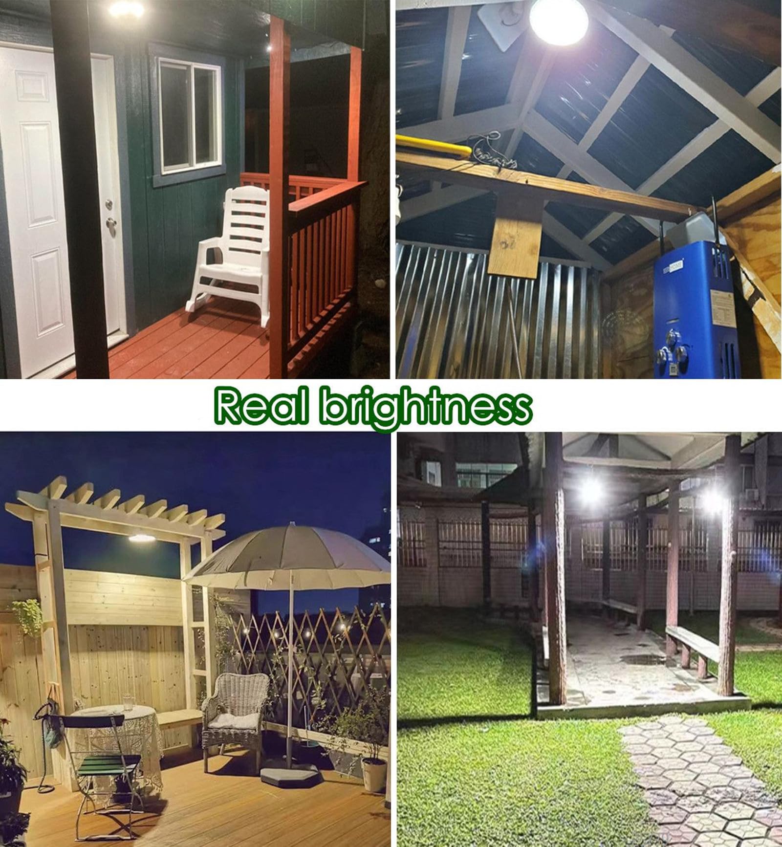 HULPPRE 96-LED Solar Shed Light with 2 Remotes - Bright White Indoor/Outdoor Lighting for Barn, Chicken Coop, Workshop, Ceiling & Patio - IP65 Waterproof for Garden, Yard, Gazebo - Day & Night Use