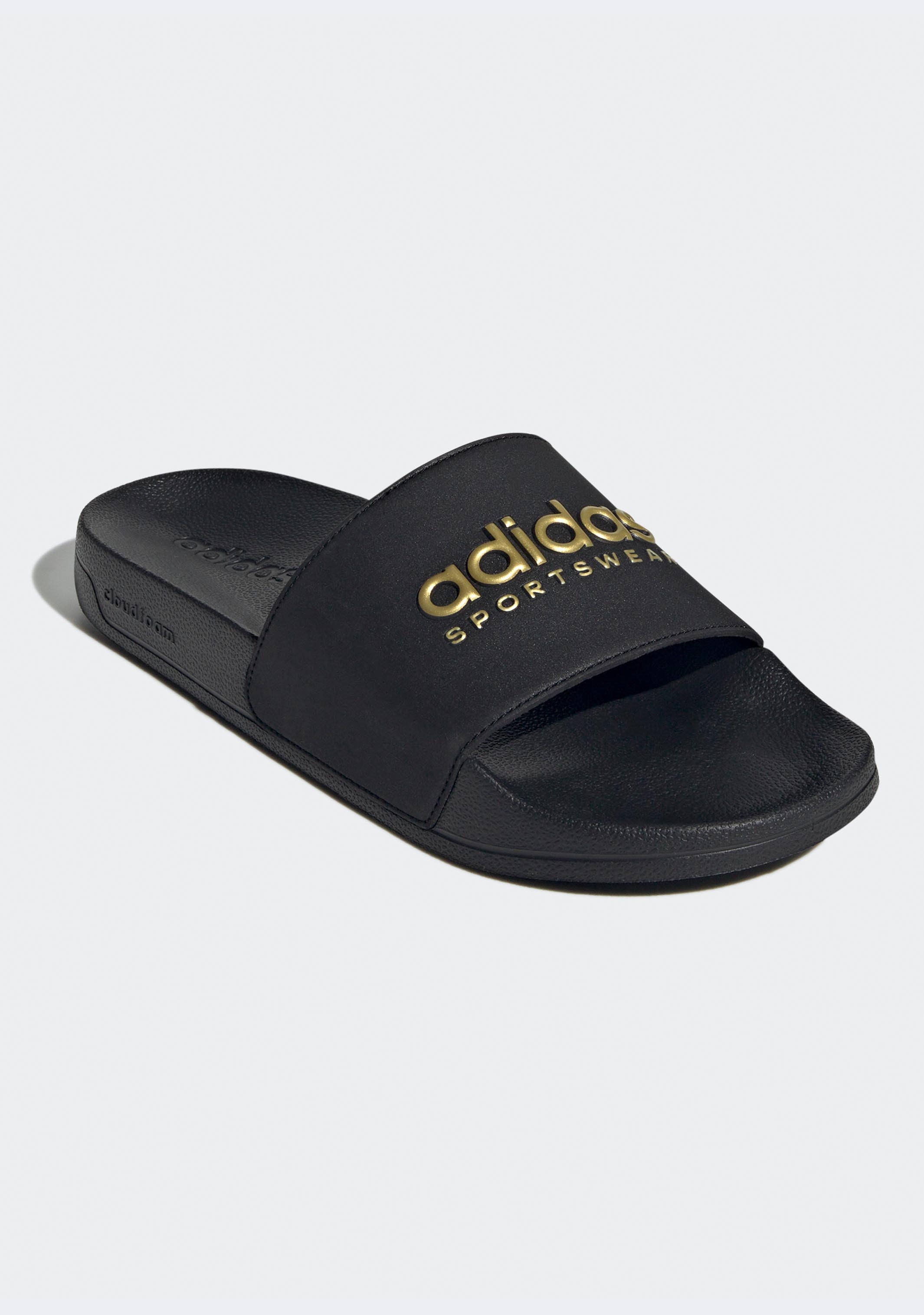 Adidas Adilette Comfort Slides for Men & Women - Quick-Dry Shower Sandals with Arch Support - Perfect for Pool, Beach, Gym & Home Use