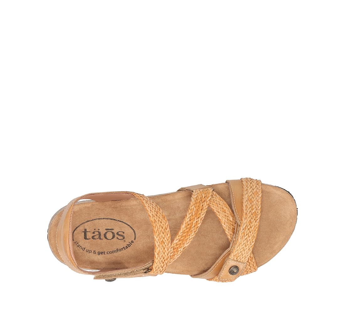 Taos Footwear Women's Trulie Comfortable Leather Sandals with Arch Support - Perfect for Walking, Travel & Summer Outfits