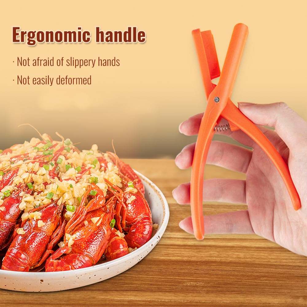 2024 New Crawfish Sheller & Shrimp Peeler Tool - Effortless Peeling for Cooked Shrimp Tails & Seafood - Durable Kitchen Gadget (5-Pack, Red) - Perfect for Cajun Boils, Seafood Parties & Home Cooking