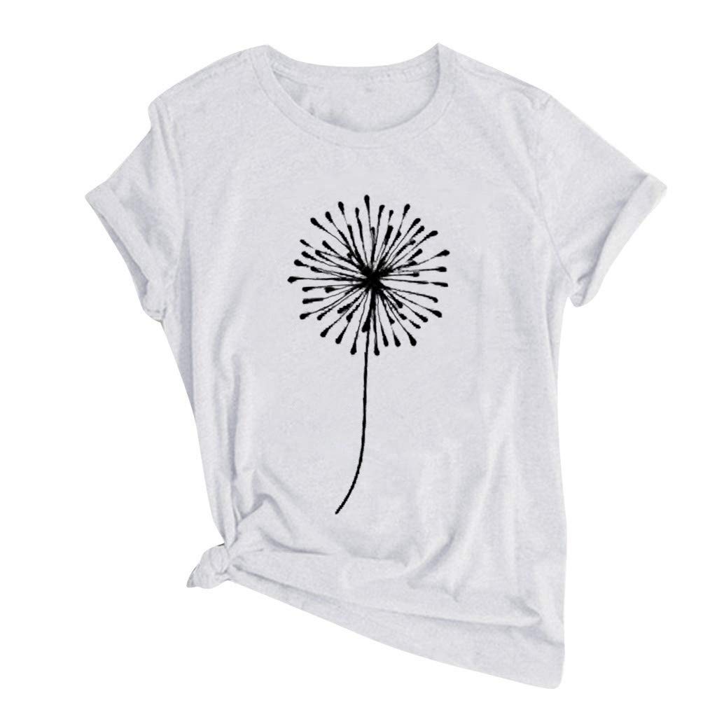 Women's Casual Letter Print Round Neck Short Sleeve T-Shirts - Soft Cotton Tees for Everyday Wear, Street Style & Summer Outfits