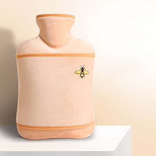 2L Hot Water Bottle for Stomach & Hand Warmth - Cute Plush for Dorm & Home Use