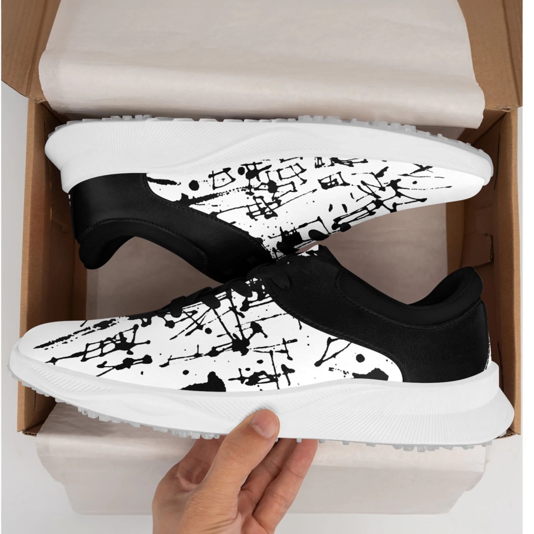 Custom Golf Performance Sneakers for Men & Women - Personalized Durable Athletic Shoes for POD Resellers - Lightweight Comfortable Design for Golfing, Running & Casual Wear (FN062 25020099 6)