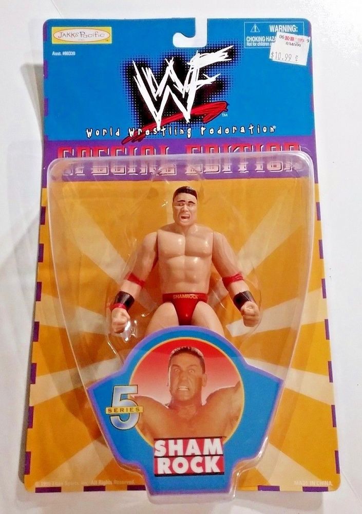 1999 WWF Jakks Pacific Special Edition Series 5 Shamrock Action Figure - Exclusive Collectible for Wrestling Fans - Perfect for Display, Gifts & Nostalgic Collections