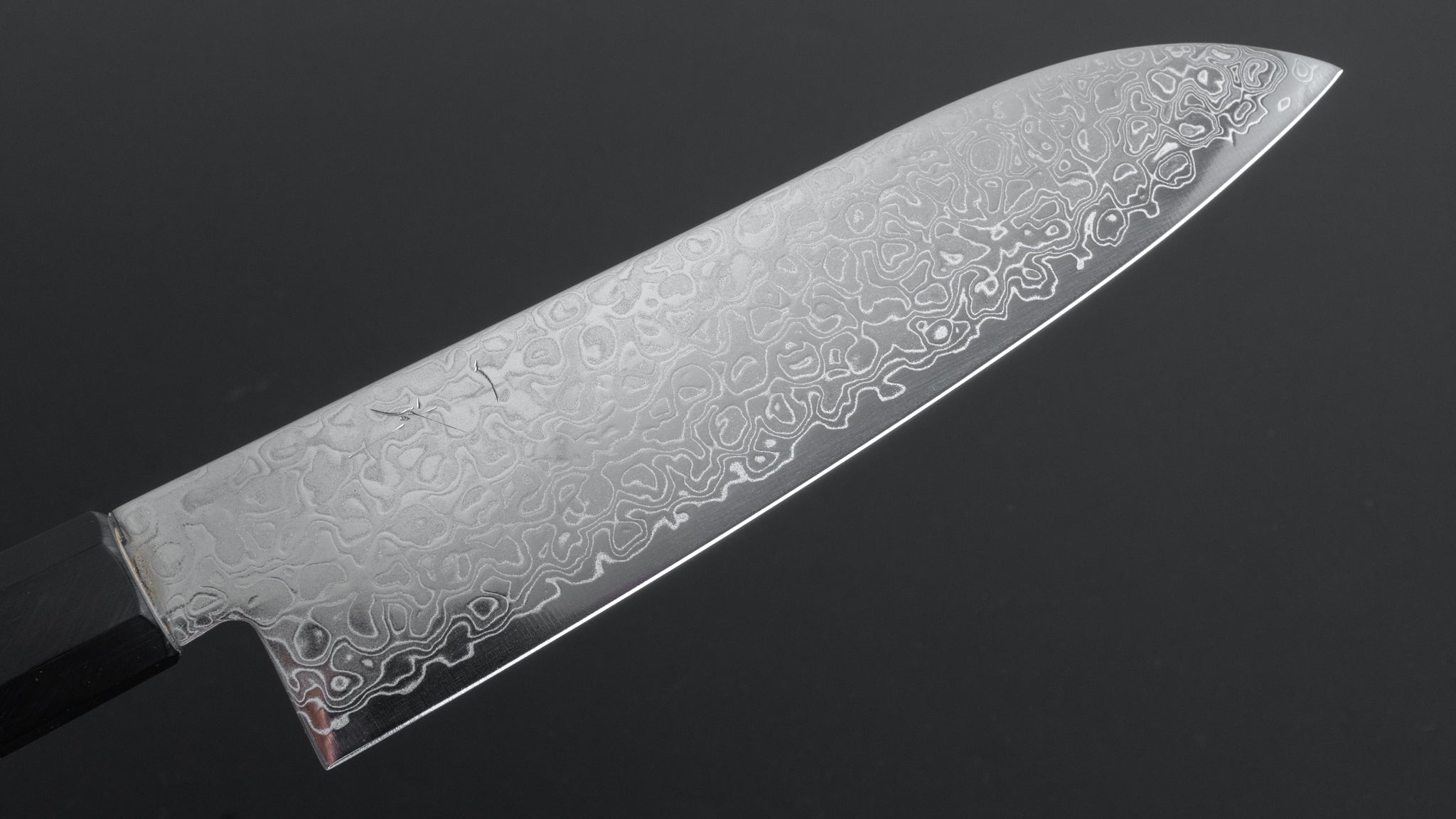 Hitohira HG Damascus Santoku Knife 185mm - Japanese Chef Knife with Ho Wood Handle - Perfect for Slicing, Dicing, and Chopping Vegetables, Meat, and Fish
