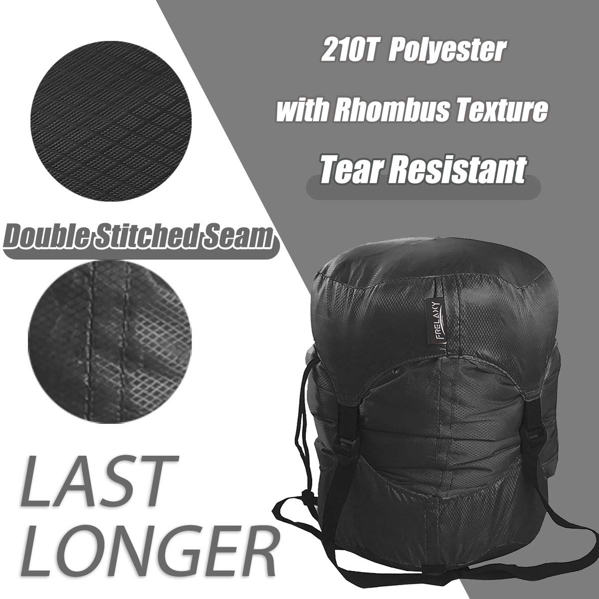 Ultralight Compression Sack for Sleeping Bags - 11L/18L/30L/45L/52L Waterproof Storage Bag with 40% More Space - Perfect for Camping, Hiking, Backpacking & Travel Gear Organization
