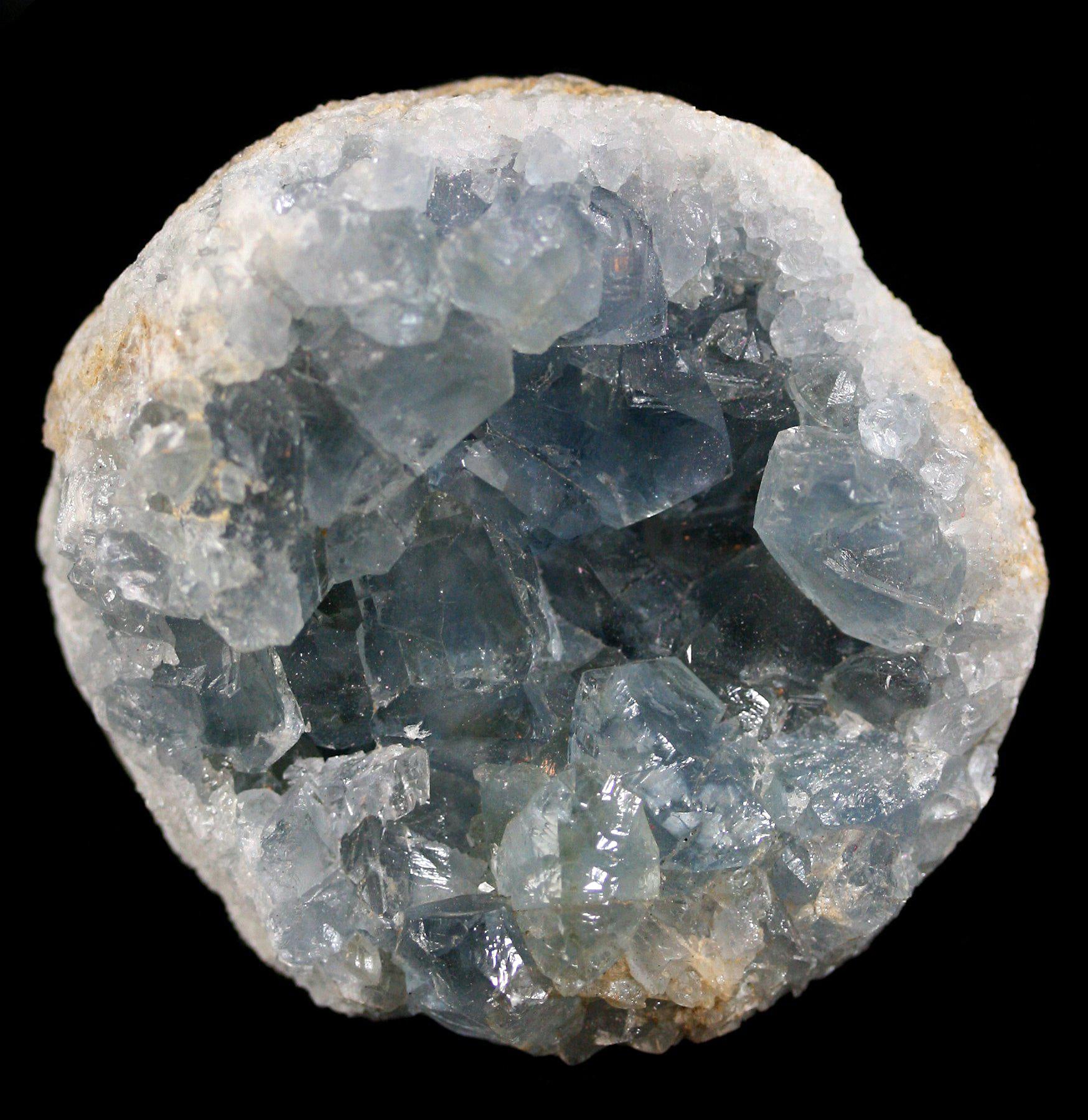 Natural Celestite Crystal Cluster - Healing Stone for Meditation, Stress Relief & Positive Energy - Perfect for Home Decor, Office & Spiritual Practices