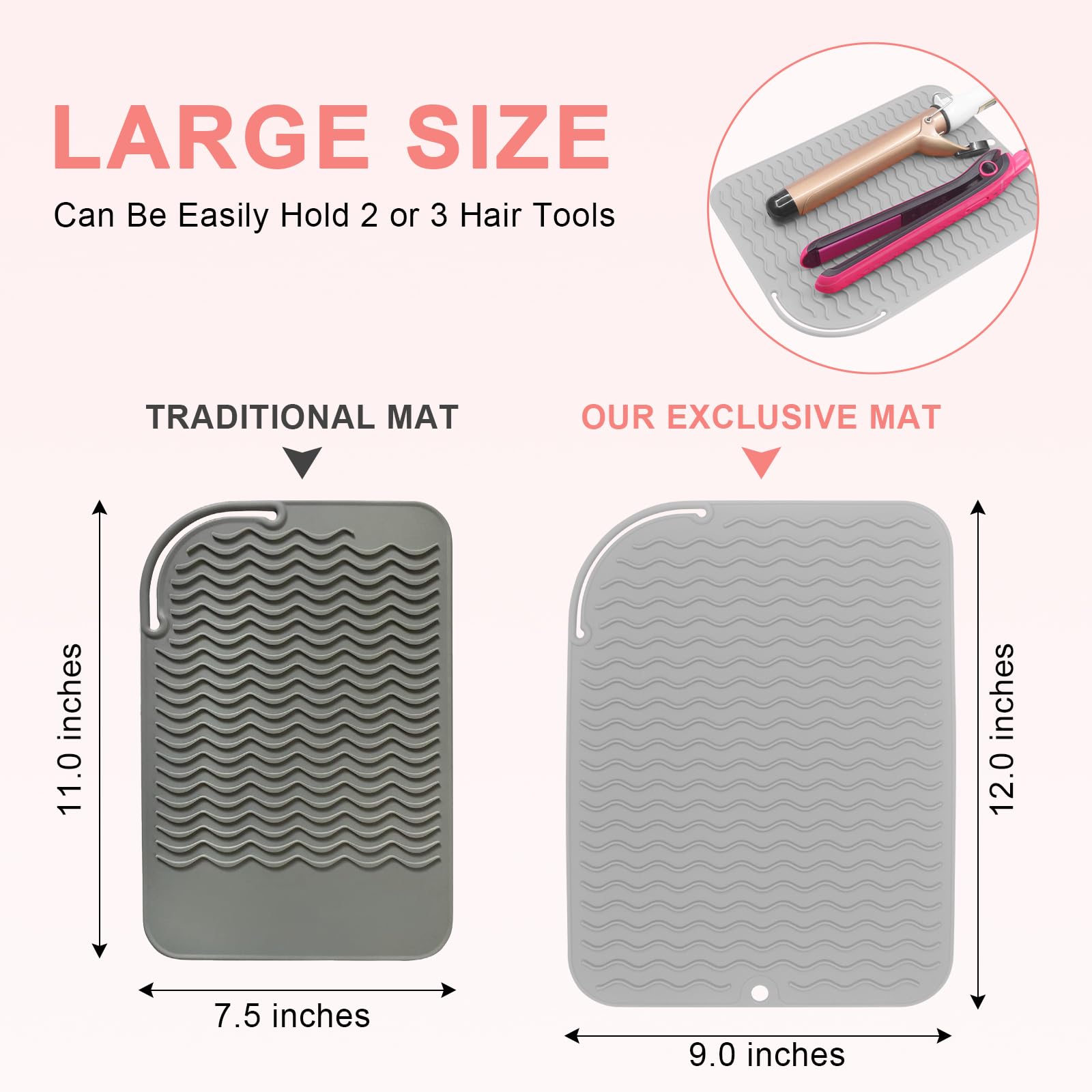 Plus Size Silicone Heat Resistant Mat (12