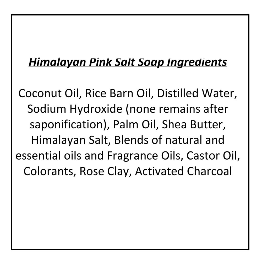 Organic Himalayan Pink Salt & Rose Soap Bar with Shea Butter, Coconut Oil & Glycerin - Moisturizing Body & Face Cleanser for Dry & Sensitive Skin - 4oz Natural Skincare Gift for Spa, Bath & Relaxation
